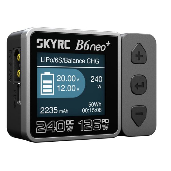 SkyRC B6neo+ 240W 10A 1–6S DC Smart Charger with USB PD 3.1 & Reverse Charging – Ultra Compact & Portable - Image 2