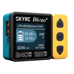 SkyRC B6neo+ 240W 10A 1–6S DC Smart Charger with USB PD 3.1 & Reverse Charging – Ultra Compact & Portable